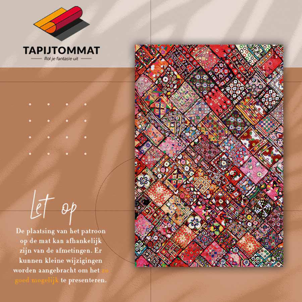 Vinylový koberec pre domácnosť patchwork mozaika