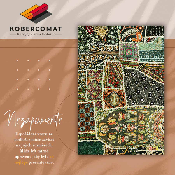 vinylový koberec Turkish patchwork štýl
