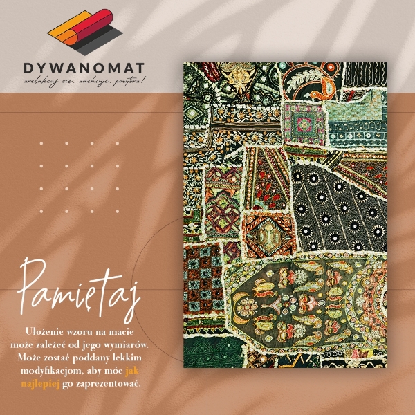 vinylový koberec Turkish patchwork štýl