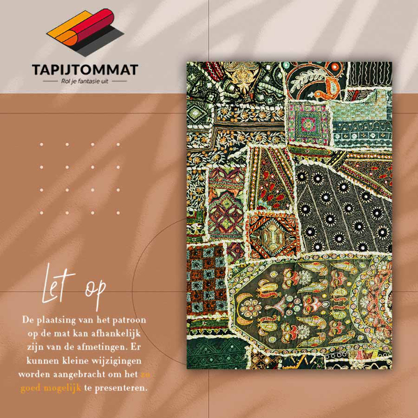 vinylový koberec Turkish patchwork štýl