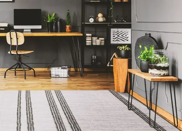 Vnútorné vinylový koberec šedé čiary