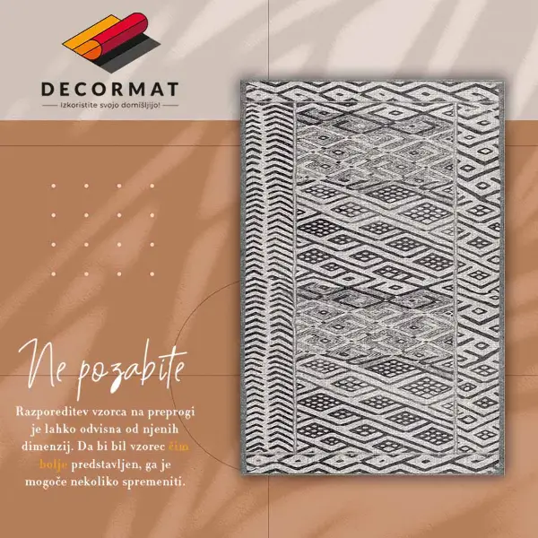 Vnútorné vinylový koberec etnické pattern