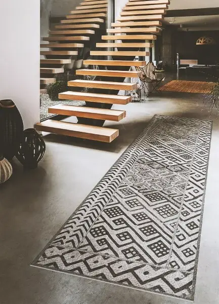 Vnútorné vinylový koberec etnické pattern