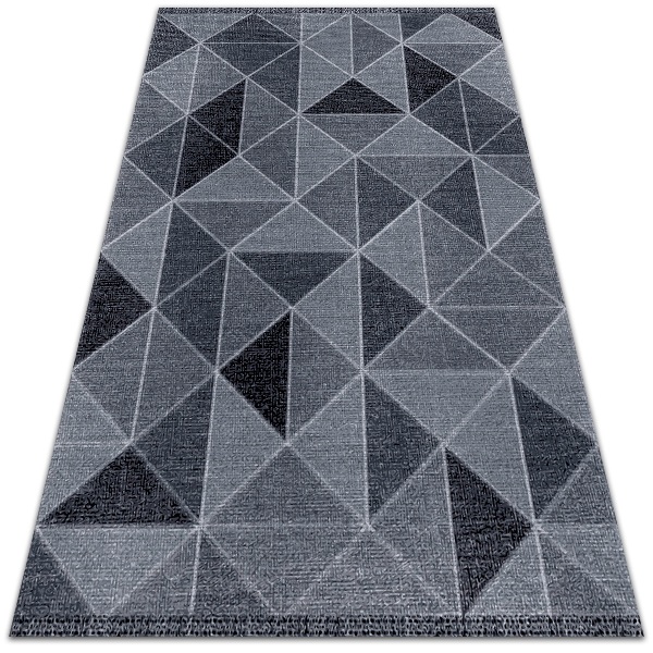 Univerzálny vinylový koberec Štvorce a trojuholníky