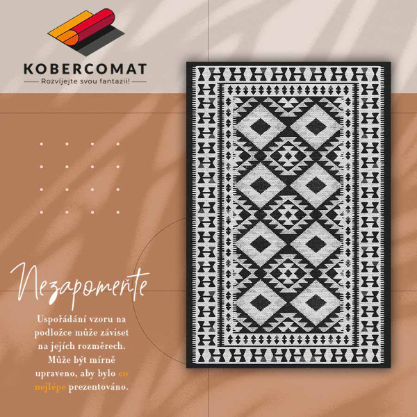Módne vnútorná vinylový koberec retro pattern