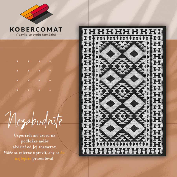 Módne vnútorná vinylový koberec retro pattern