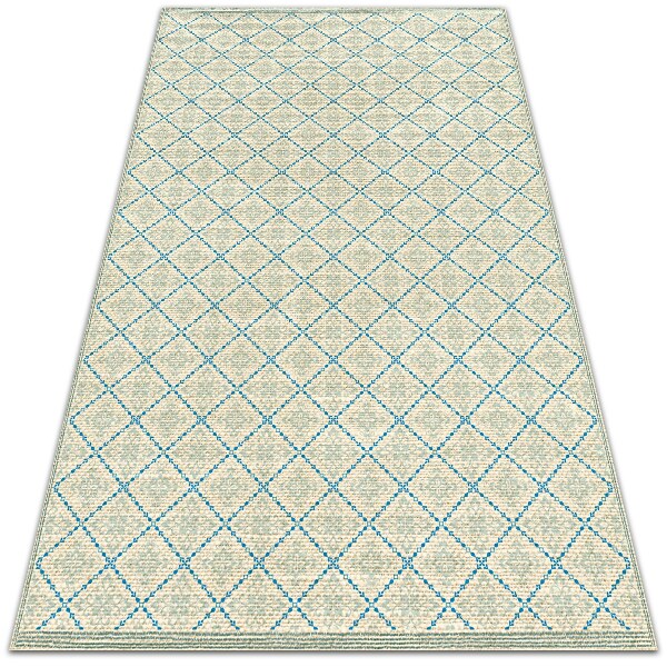Módne vinylový koberec geometrické línie