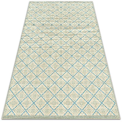 Módne vinylový koberec geometrické línie
