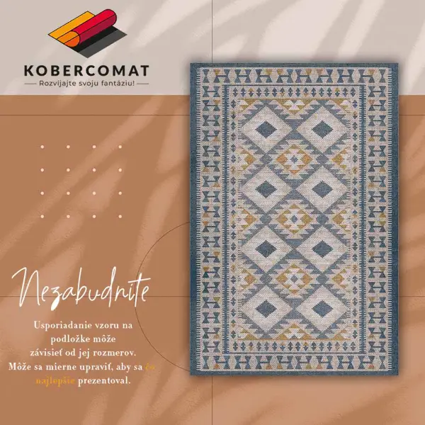 Módne vinylový koberec retro dizajne