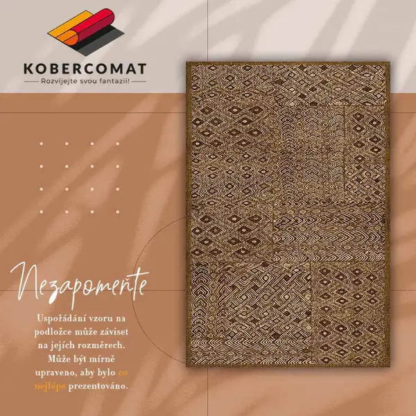 Vinylová rohož pre domácnosť tribal pattern