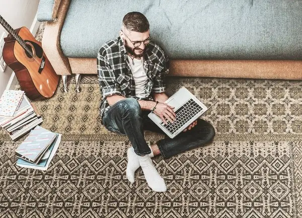 Módne vinylový koberec Aztec vzor