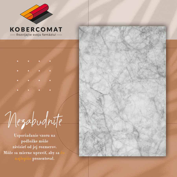 Módne vinylový koberec Marble betón