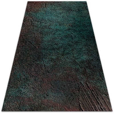 vinylový koberec Zelená hnedá betónová