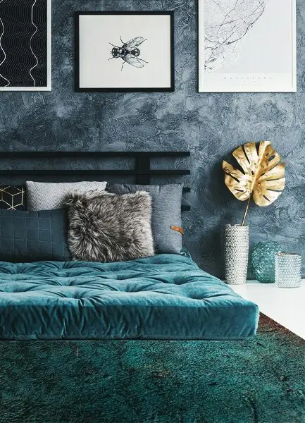 vinylový koberec Zelená hnedá betónová