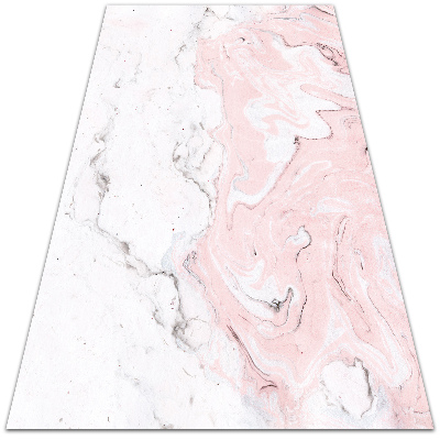 Univerzálny vinylový koberec Biele a ružové mramorové