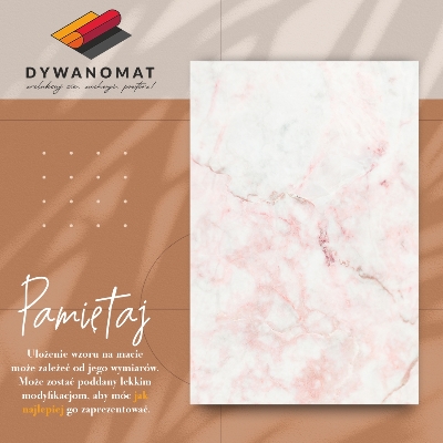 Univerzálny vinylový koberec Biele a ružové kamenné
