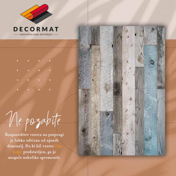 Vnútorné vinylový koberec staré dosky