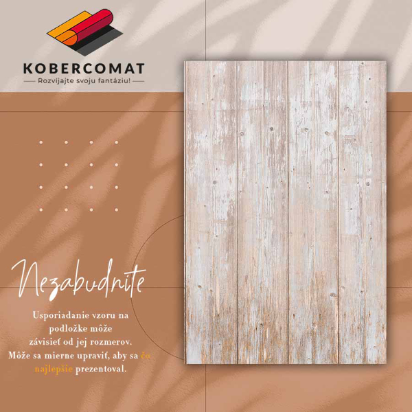 Módne univerzálny vinylový koberec antiqued dosky