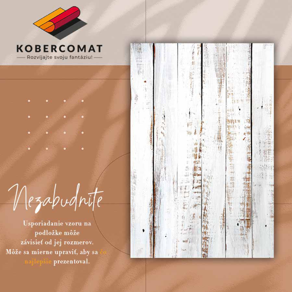 Vinylový koberec pre domácnosť rustikálne drevo