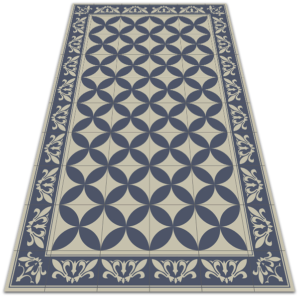Vnútorné vinylový koberec vzor Azulejos