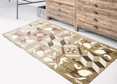 Módne univerzálny vinylový koberec dlaždice magnólia