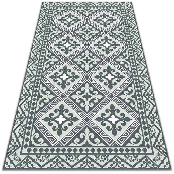 vinylový koberec Geometrický vzor kvety
