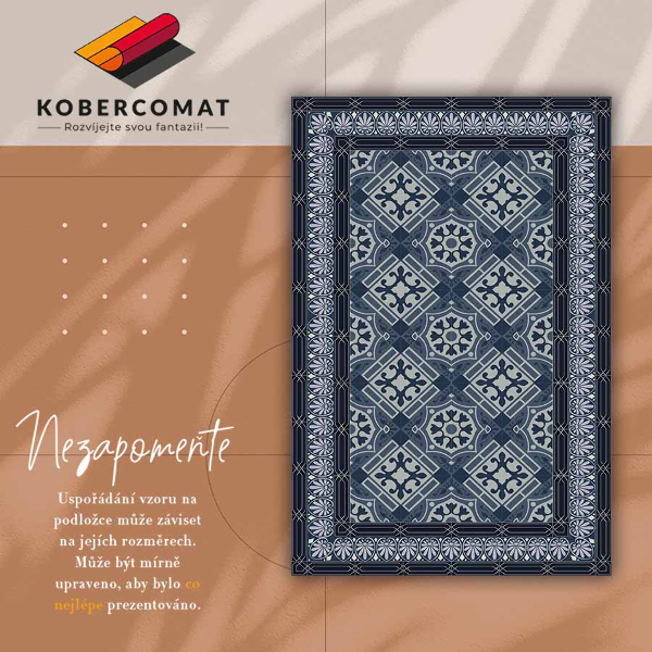 Módne vinylový koberec Navy Talavera