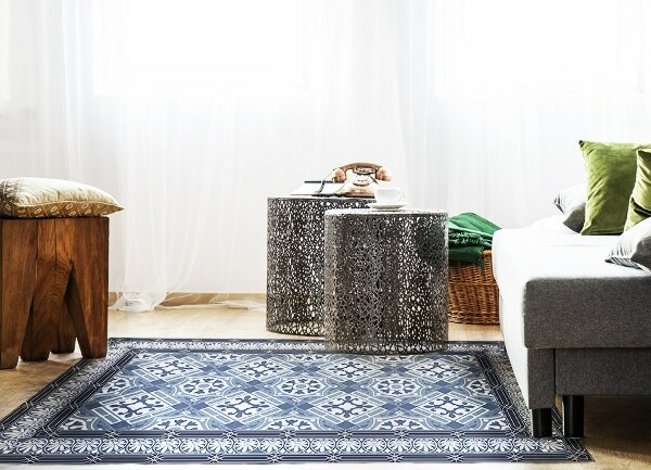 Módne vinylový koberec Navy Talavera