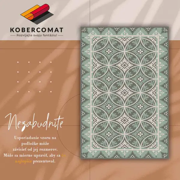 Vinylový koberec pre domácnosť Retro circle pattern