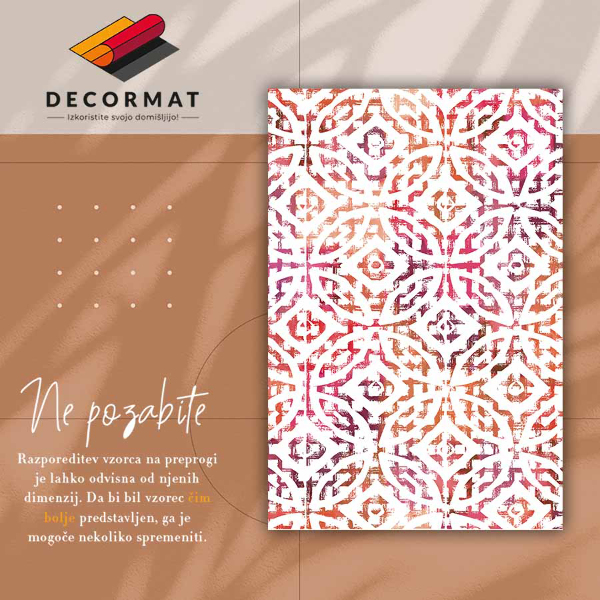 Módne vinylový koberec Kolesá a diamanty