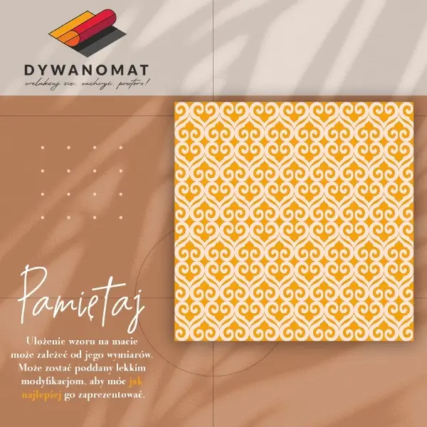 Vnútorné vinylový koberec žltá Designs