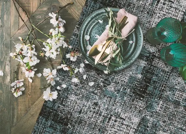 Módne vinylový koberec Strúhaný vzor plátený
