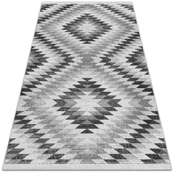 Módne vinylový koberec Šedá geometrický vzor