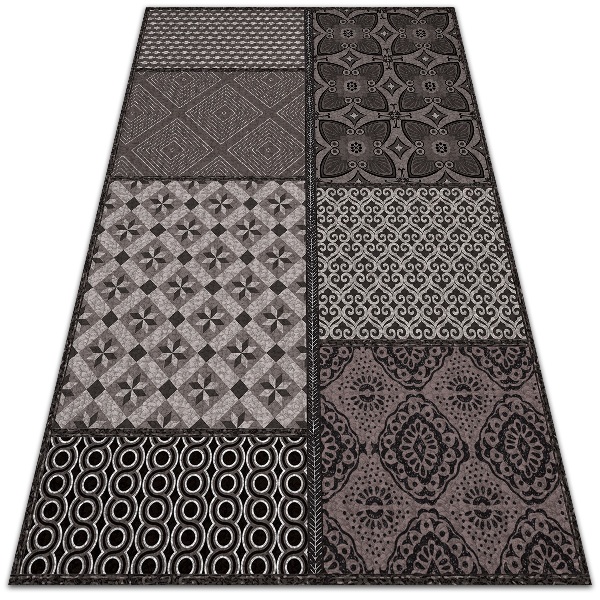 vinylový koberec Kombinácia rôznych vzorov