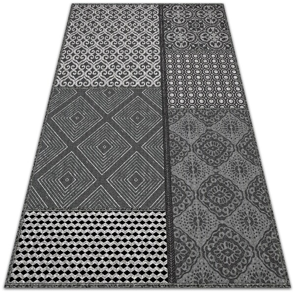 Módne vinylový koberec Mix rôznych vzorov