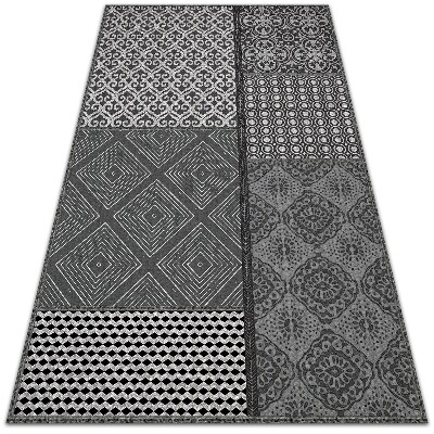 Módne vinylový koberec Mix rôznych vzorov