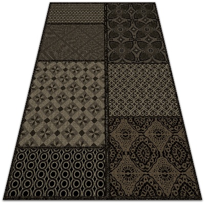 Módne vinylový koberec Kombinácia rôznych vzorov