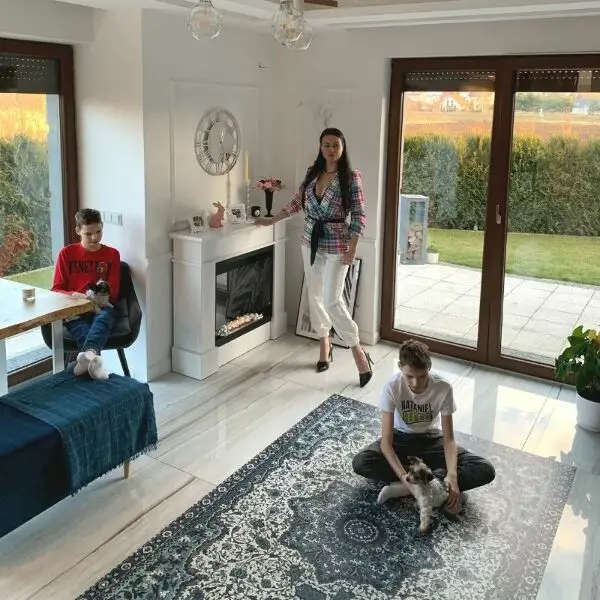 Vinylový koberec pre domácnosť Persian abstrakcie