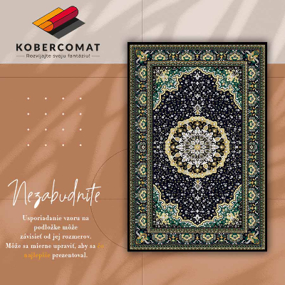 Vnútorné vinylový koberec gold mandala