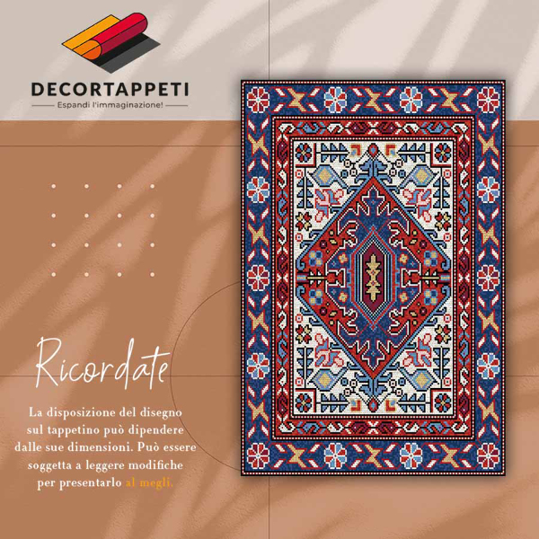 Módne univerzálny vinylový koberec ľudovými ornamenty