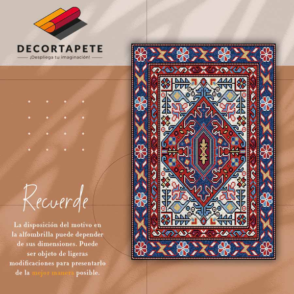 Módne univerzálny vinylový koberec ľudovými ornamenty