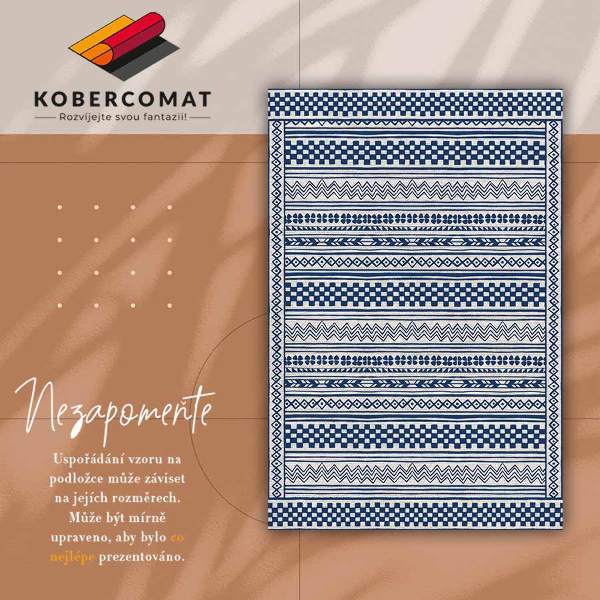 vinylový koberec geometrické chodník