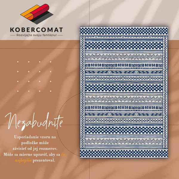 vinylový koberec geometrické chodník