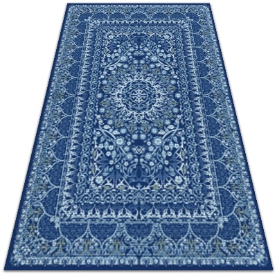 Módne vinylový koberec Modrý v antickom štýle