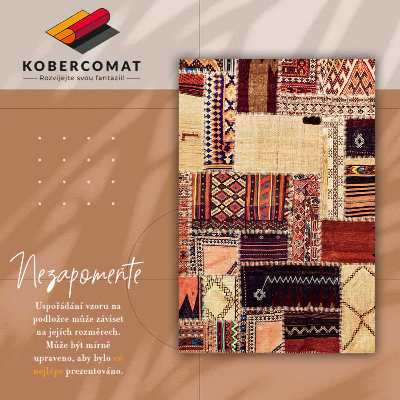 vinylový koberec abstraktné patchwork