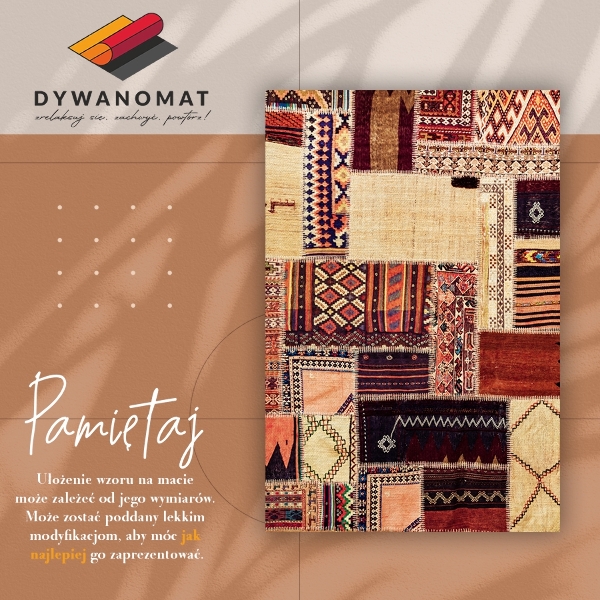 vinylový koberec abstraktné patchwork