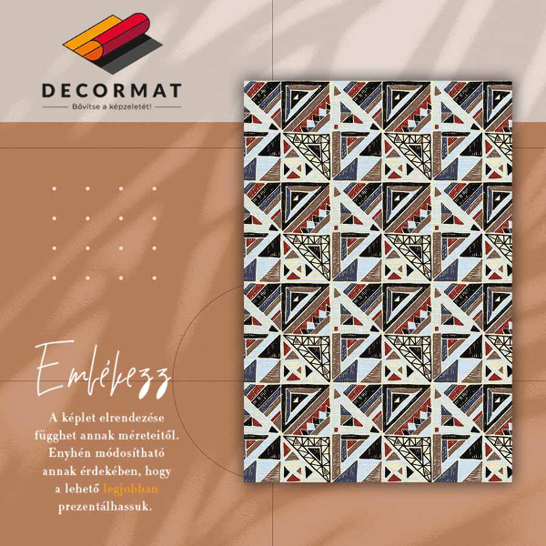 Módne vinylový koberec geometrický mozaika