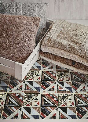 Módne vinylový koberec geometrický mozaika