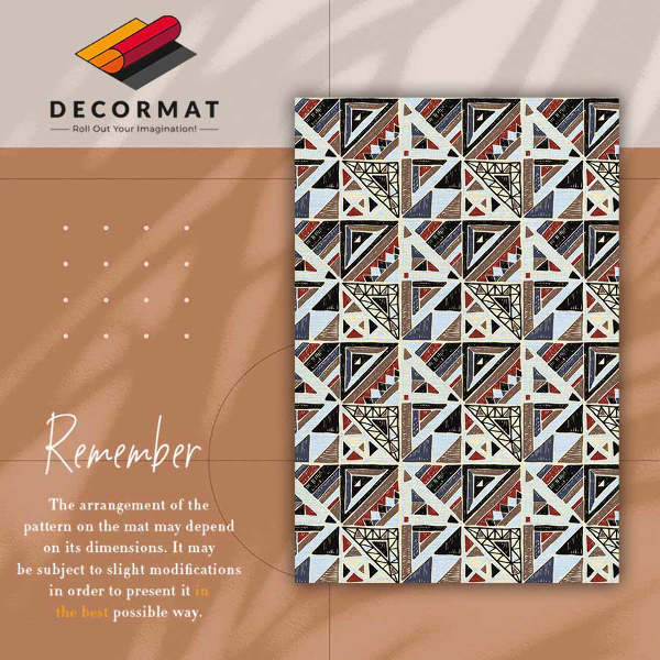 Módne vinylový koberec geometrický mozaika