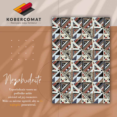 Módne vinylový koberec geometrický mozaika